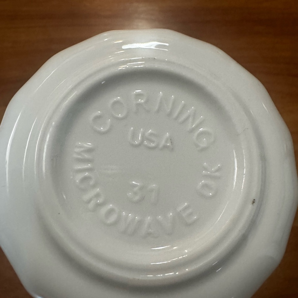 Vtg Corelle Corning English Meadow Set Of 8 Floral Swirl Coffee Mugs/Cups USA - Picture 16 of 16